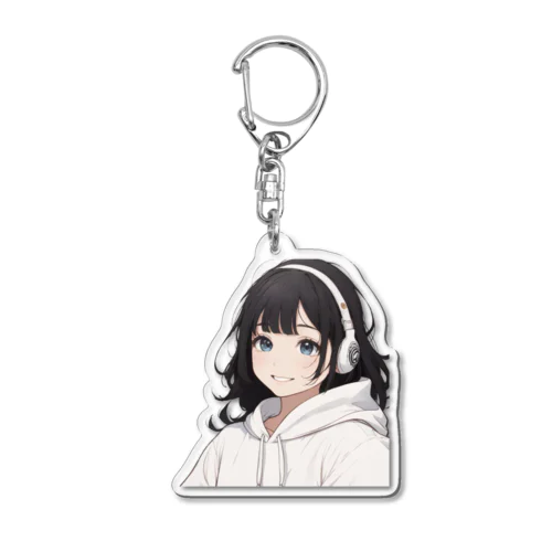 ヘッドホン女子 Acrylic Key Chain