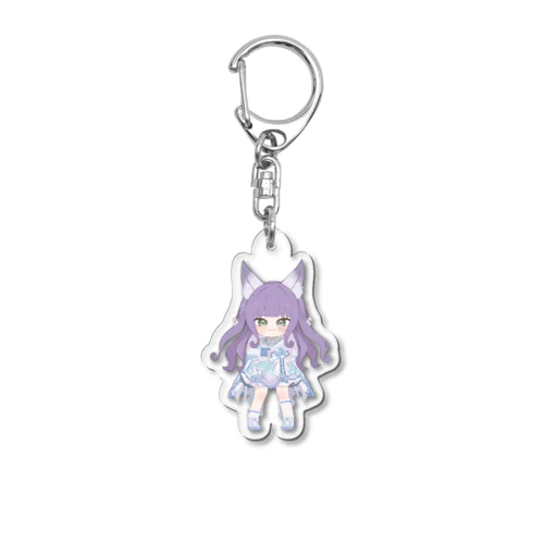 氷雨 あくりるきーほるだーver.狐 Acrylic Key Chain