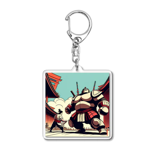 sumo_robot_08 Acrylic Key Chain