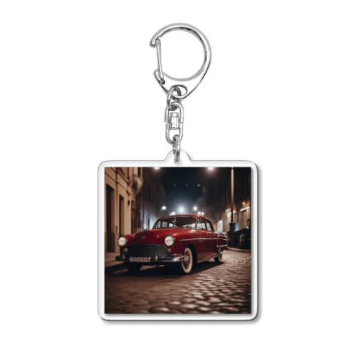 レトロな車 Acrylic Key Chain