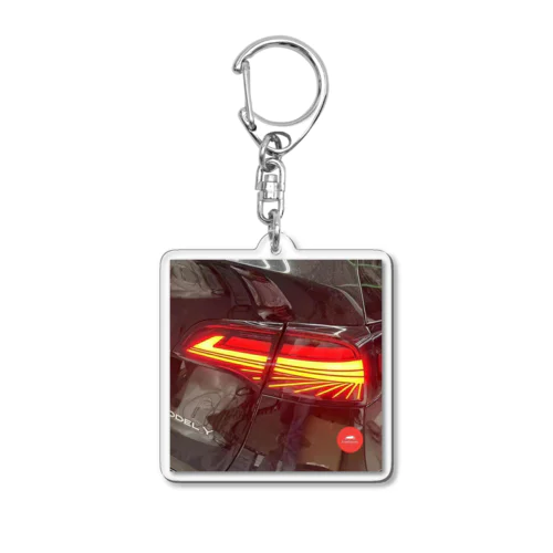 New Products Led Turn Signal Lamp Brake Light Taillight For Tesla Model 3 Model Y Tesla Acrylic Key Chain