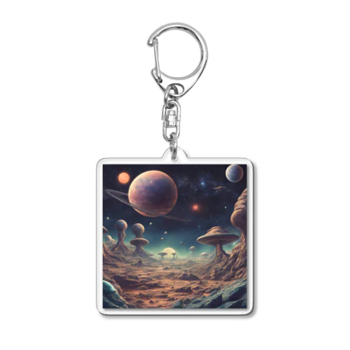 多分火星の景色はこんな感じ🪐 Acrylic Key Chain