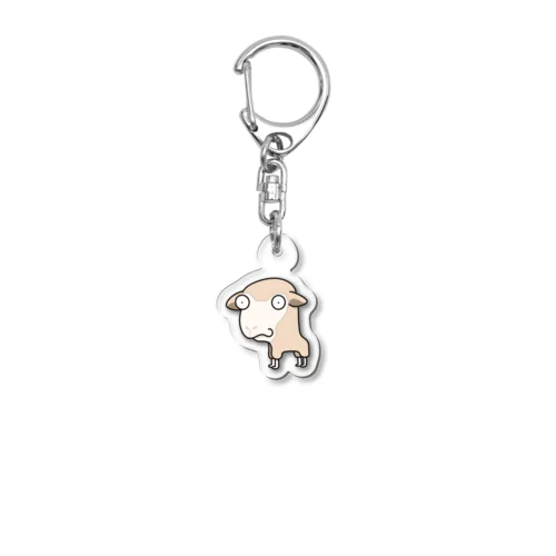 【めがてんしりーず】ひつじん Acrylic Key Chain