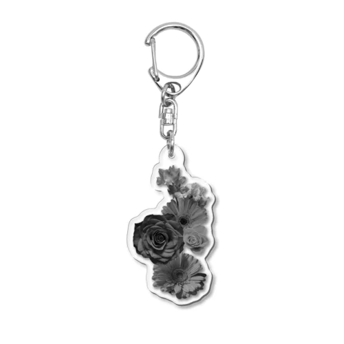 花の群集 Acrylic Key Chain