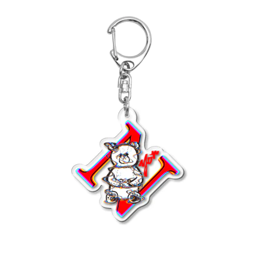 Nyon. Kuma Acrylic Key Chain