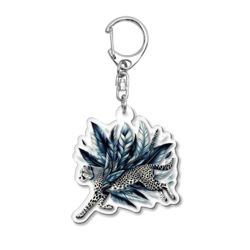 フェザーランナーcheetah Acrylic Key Chain