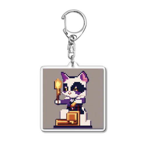 マジックをする猫 Acrylic Key Chain