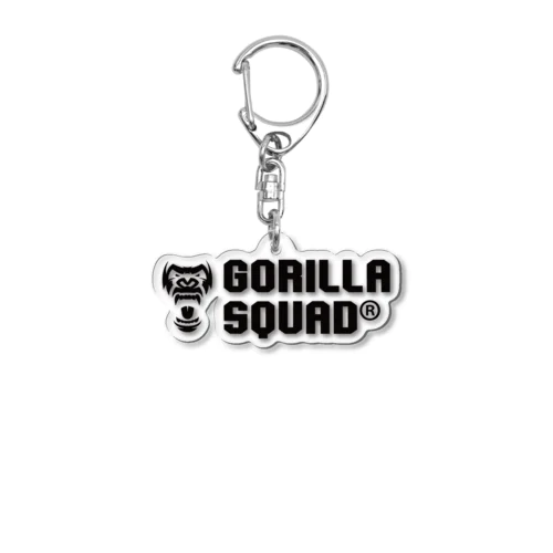 GORILLA SQUAD ロゴ黒 Acrylic Key Chain