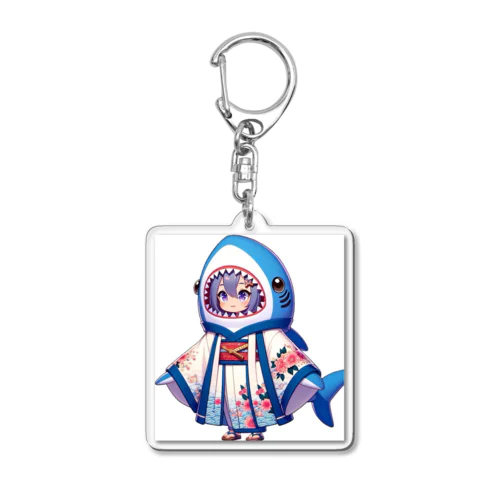 和風サメちゃんグッズ Acrylic Key Chain