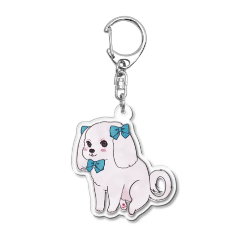 おしゃれなマルチーズ Acrylic Key Chain