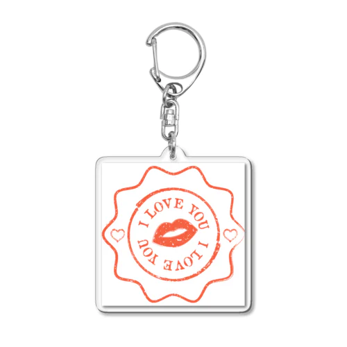 I love you Acrylic Key Chain