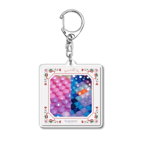 ダイヤモンドアートFAN「ブルービーズ」 Acrylic Key Chain