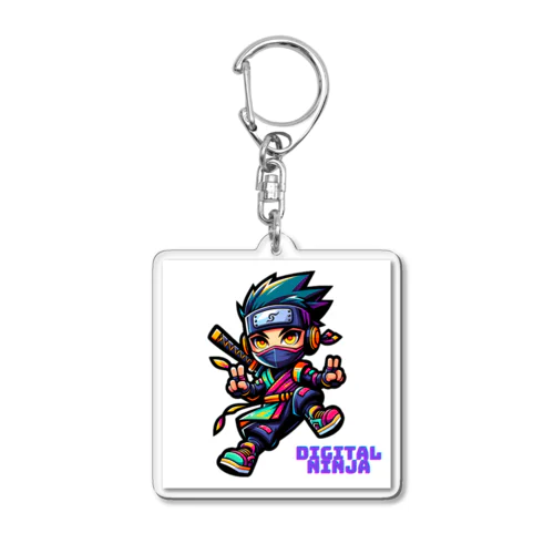 “Digital Ninja” ロゴ付き Acrylic Key Chain