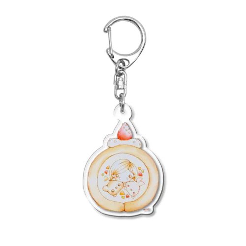 みんなでロールケーキ Acrylic Key Chain