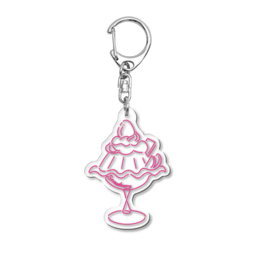 いちごゼリーアクキー(ピンク) Acrylic Key Chain