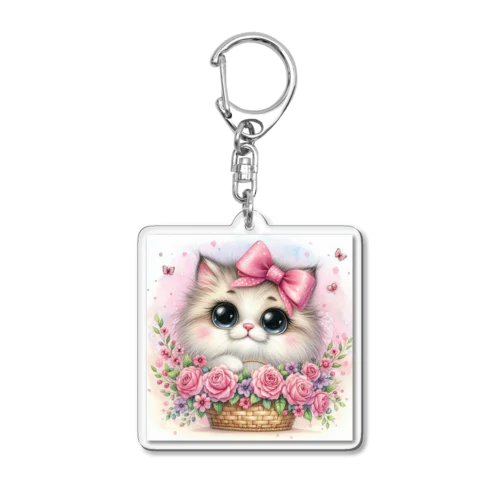 うる目ねこ Acrylic Key Chain