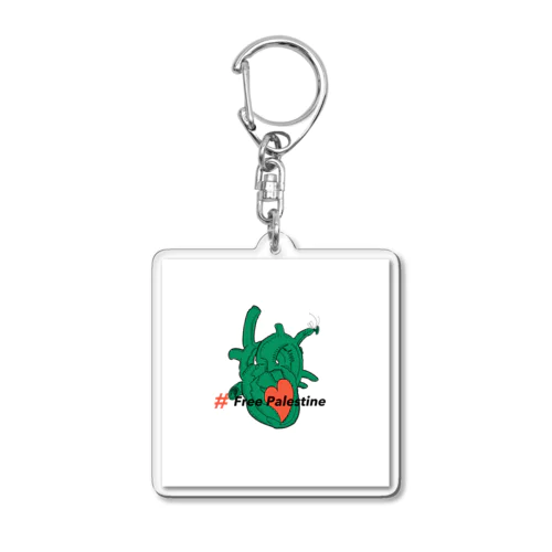 スイカの心臓　#Free Palestine Acrylic Key Chain