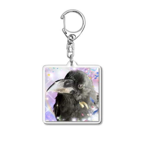 カラスのクッピ Acrylic Key Chain