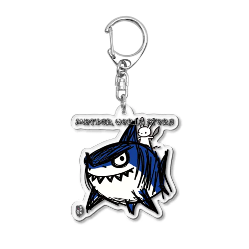 サメとウサギ Acrylic Key Chain