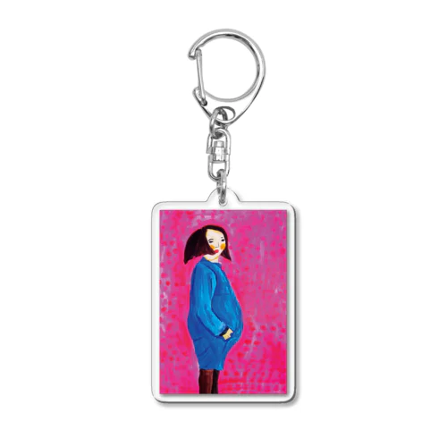 妊婦さん Acrylic Key Chain