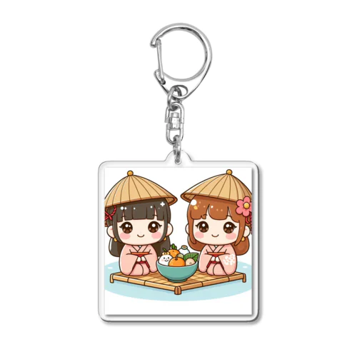 お正月が終わり、ひな祭りの季節がやってきました！ Acrylic Key Chain