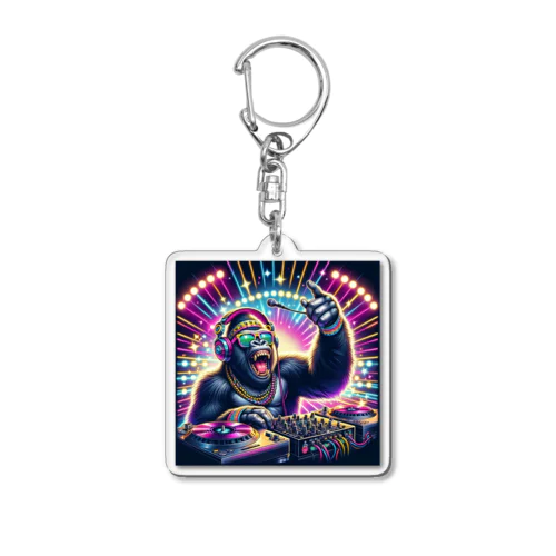 The Mighty Gorilla DJ Acrylic Key Chain