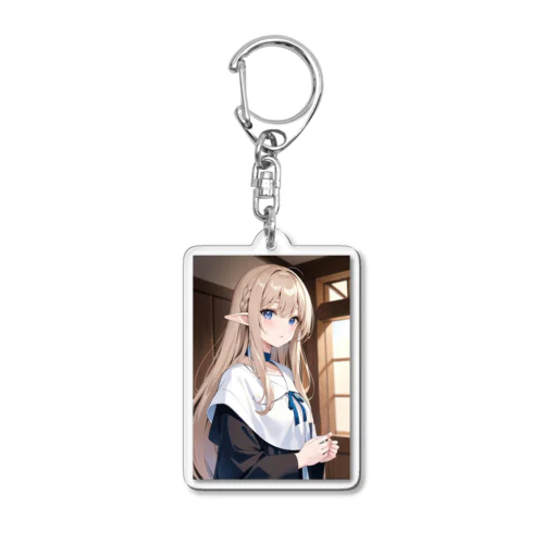 穏やかな美人エルフ Acrylic Key Chain