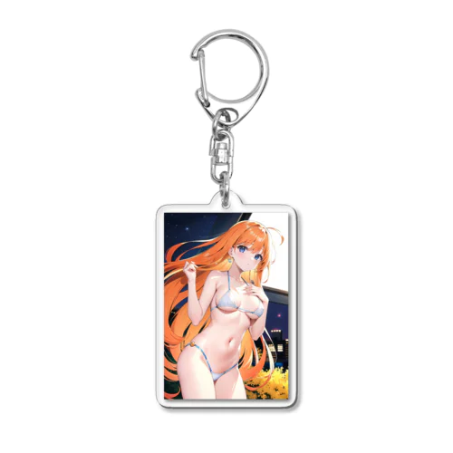 セクシーな魅力な彼女 Acrylic Key Chain