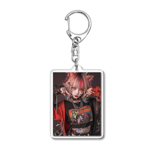 鬼かわいい獣耳美女 Acrylic Key Chain