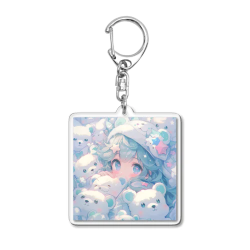 bear girl Acrylic Key Chain