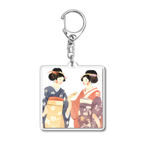 江戸美人 Acrylic Key Chain