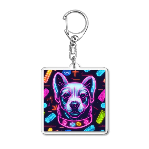 neon dog アクリルキーホルダー