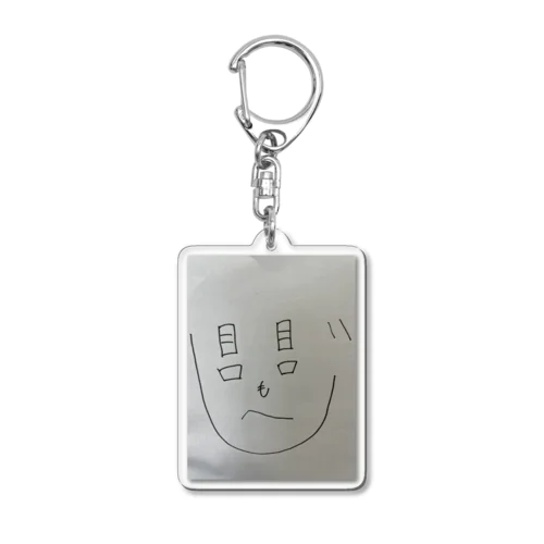 メロメロもへじ Acrylic Key Chain