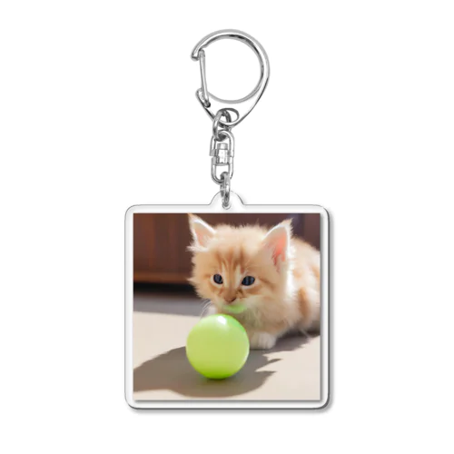 もふもふな子猫 Acrylic Key Chain