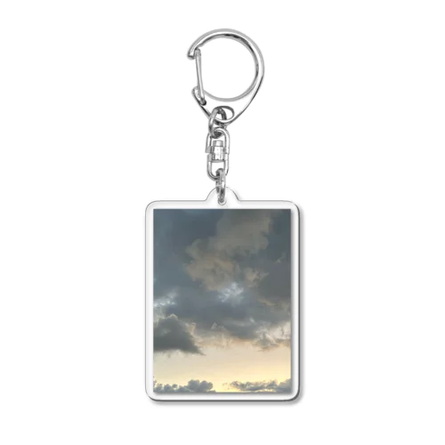 雲と朝焼け Acrylic Key Chain