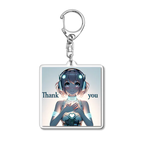 ゲーミング少女ピーシーフォー Acrylic Key Chain