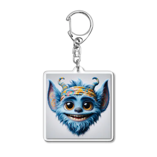 Blue Monster Acrylic Key Chain