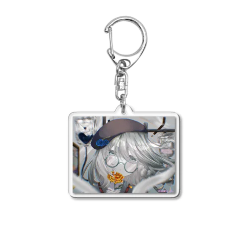 彩やかな世界の少女 Acrylic Key Chain