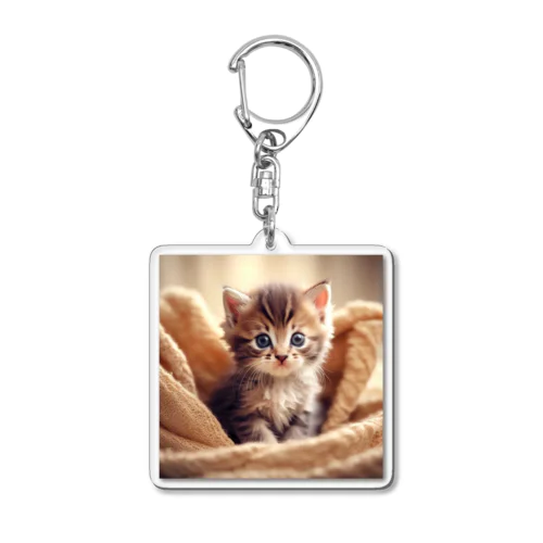 子猫の一言 Acrylic Key Chain