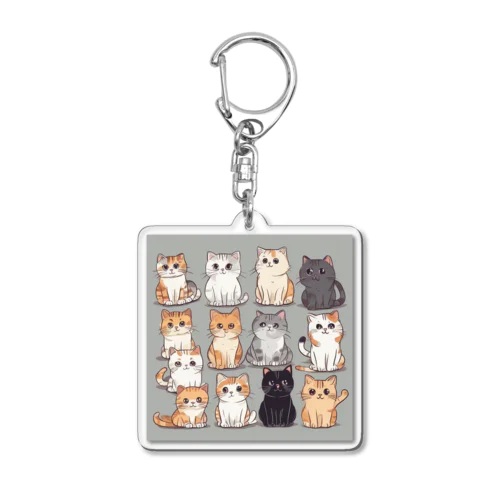 猫 Acrylic Key Chain