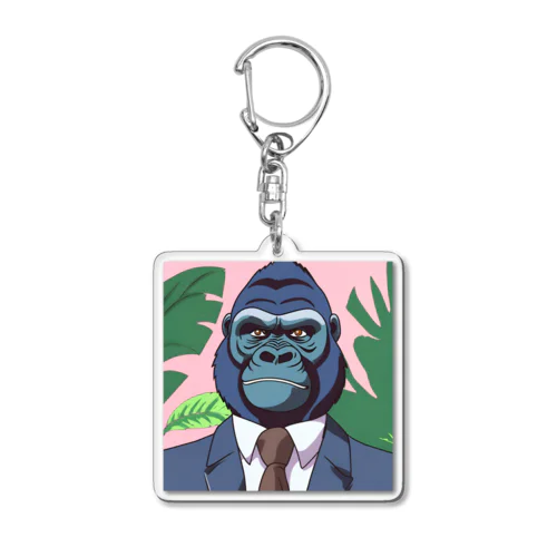 サラリーマン・ゴリラ Acrylic Key Chain