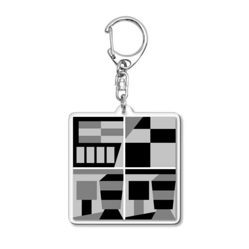 牛頭馬頭（モノクロ版） Acrylic Key Chain