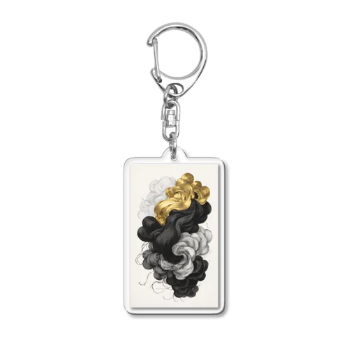 多色の煙 Acrylic Key Chain