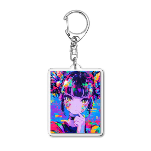 パステル美女 Acrylic Key Chain