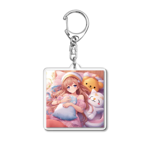 快眠アイドル Acrylic Key Chain