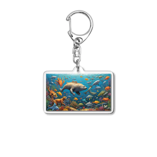 見るも奇妙な合体動物たち fusion animals<<妄想アニマルズ>> Acrylic Key Chain