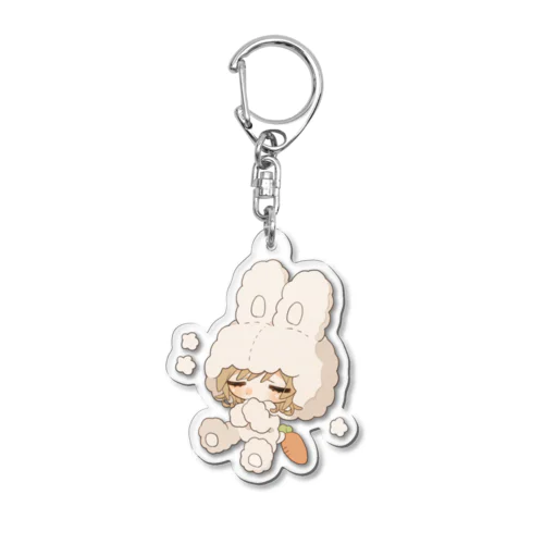 ふわふわ うさぎ🐰みぃみちゃんグッズ Acrylic Key Chain