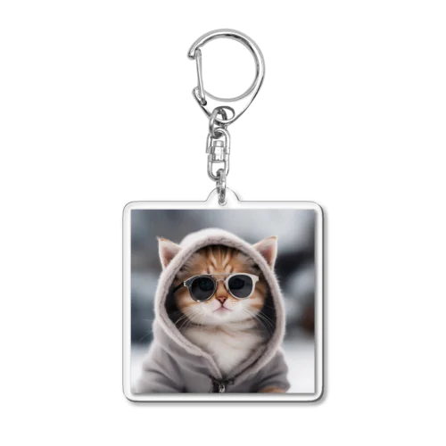 グラサン猫7 Acrylic Key Chain