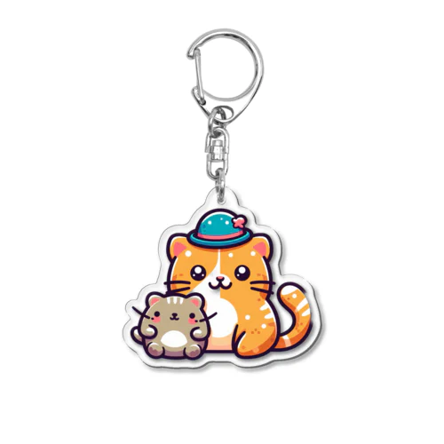 ネコハム Acrylic Key Chain