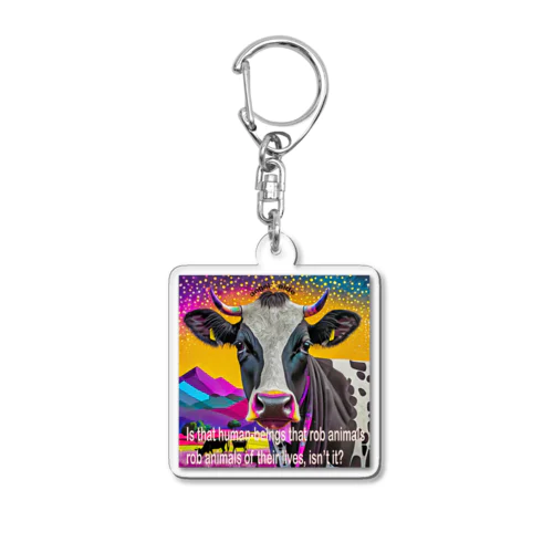 animal welfare cow Acrylic Key Chain